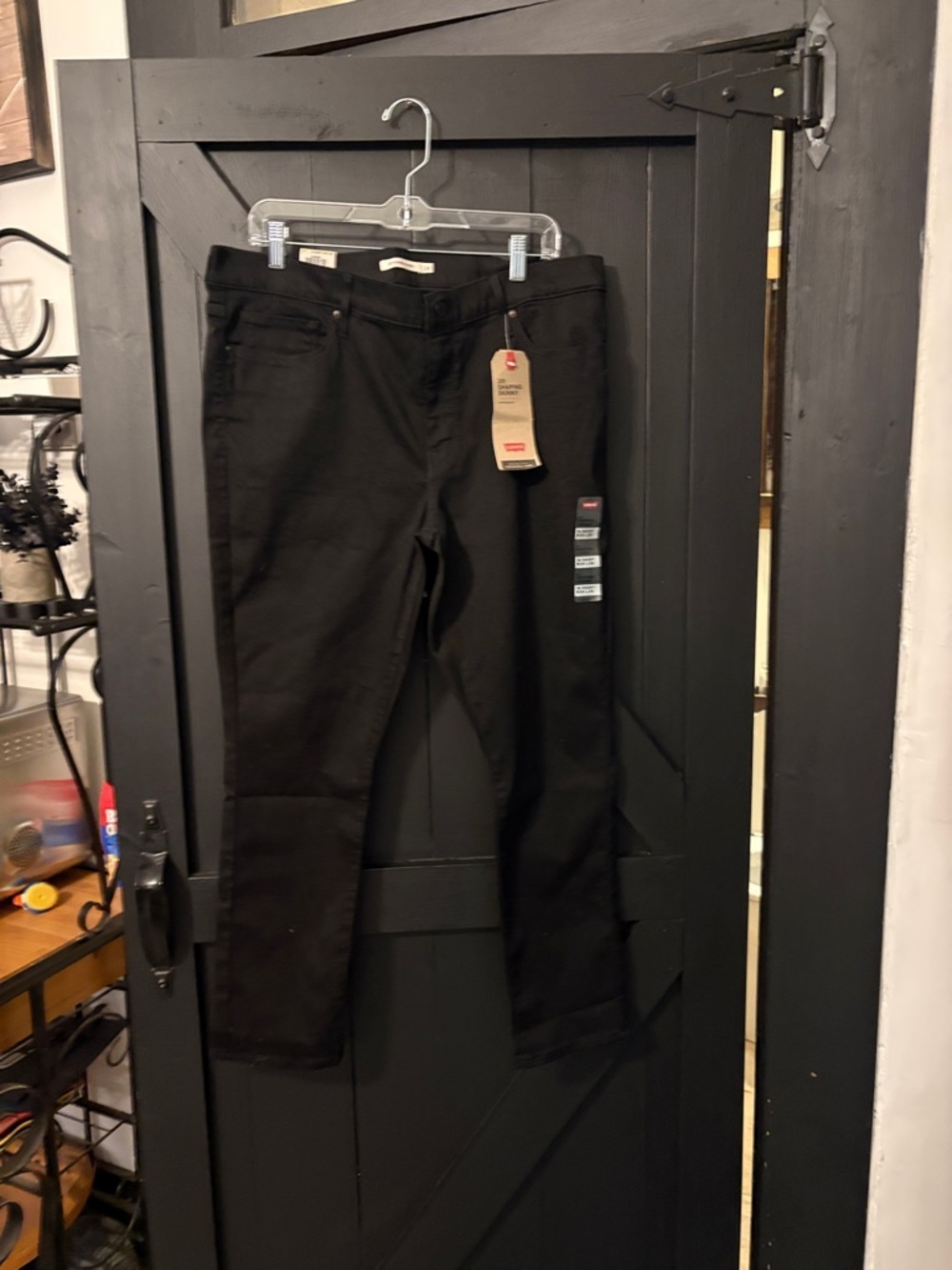 Levi's Black Slim Straight Jeans